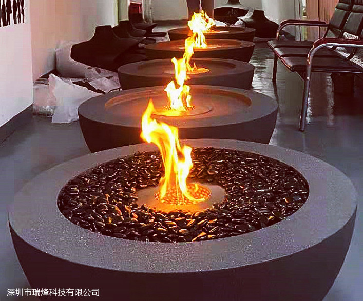 戶外真火壁爐